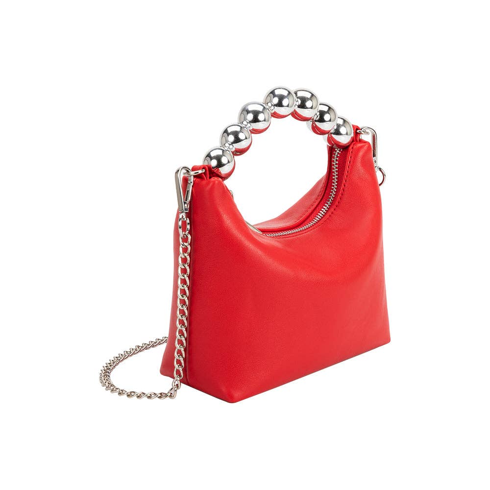 Recycled Vegan Crossbody Bag - Red