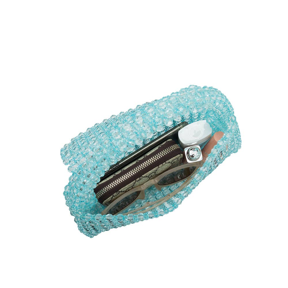 Beaded Bag in Lime