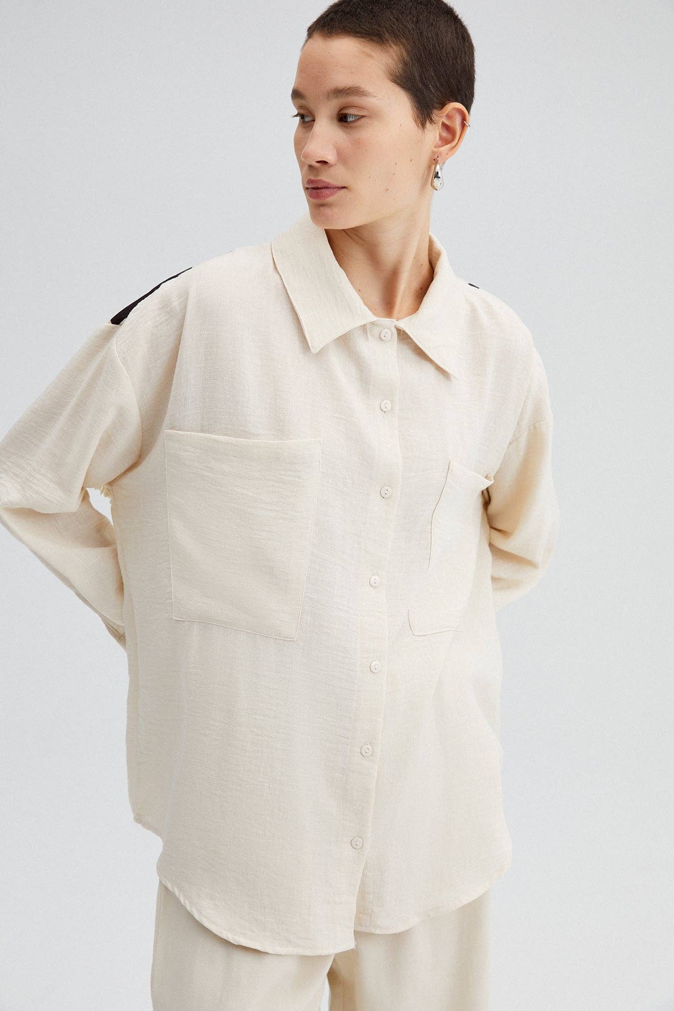 Printed Tassel Shirt