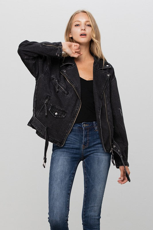 Denim Moto Jacket