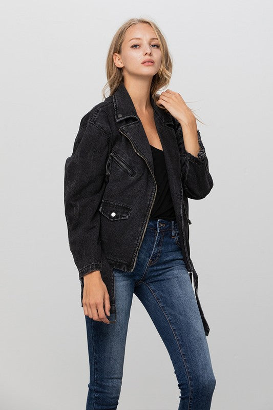 Denim Moto Jacket