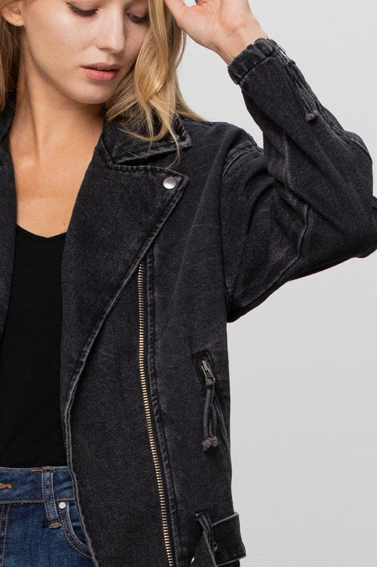 Denim Moto Jacket