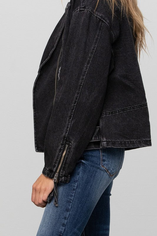 Denim Moto Jacket
