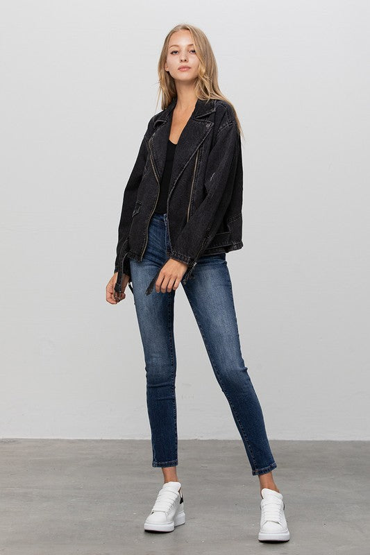 Denim Moto Jacket