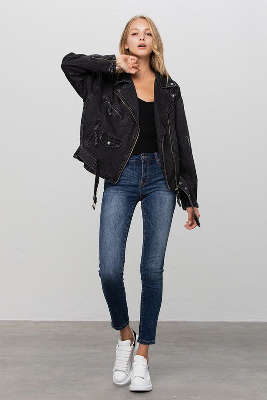 Denim Moto Jacket