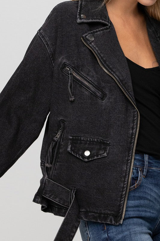 Denim Moto Jacket
