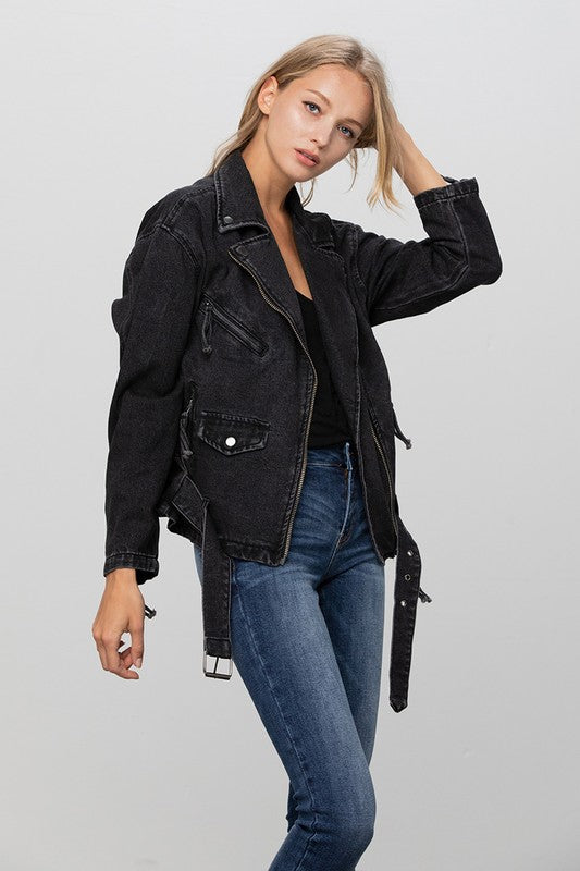 Denim Moto Jacket