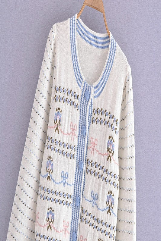 Ruffle Cuff Cardigan