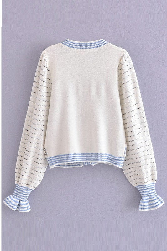 Ruffle Cuff Cardigan