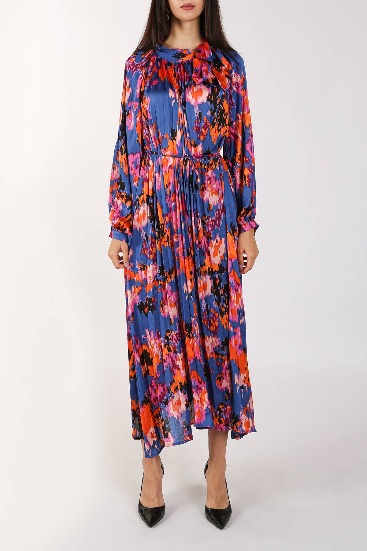 Pleated Maxi Dress
