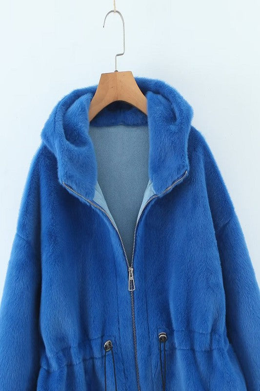 Long Faux Fur Jacket