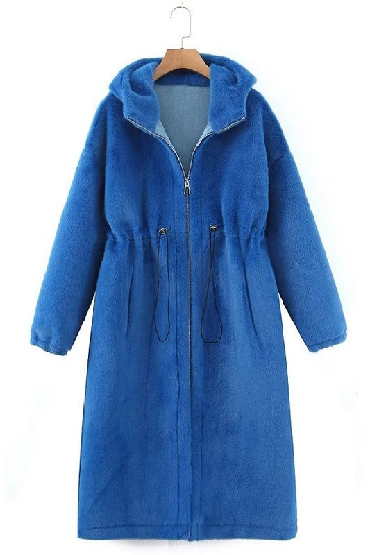 Long Faux Fur Jacket