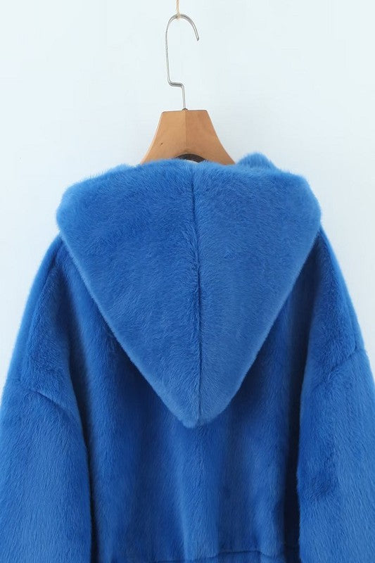 Long Faux Fur Jacket