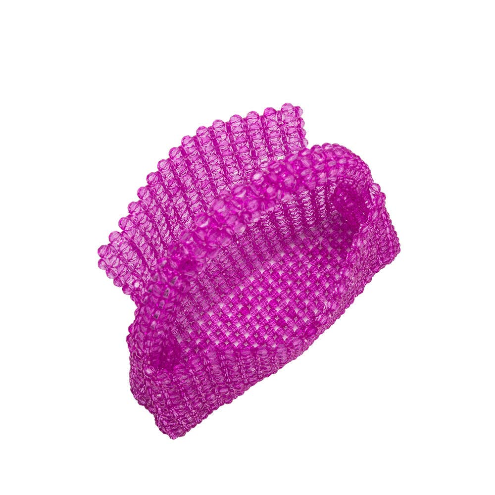 Beaded Bag in Orchid