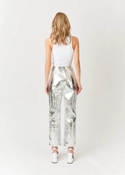 Lupe High Waist Metallic Pants