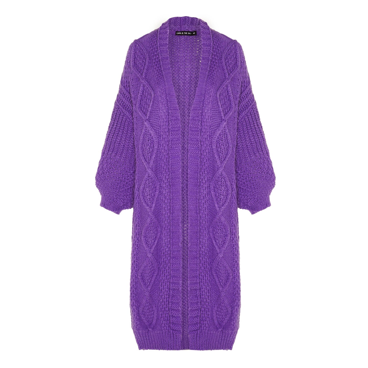 Maxi Cardigan in Purple