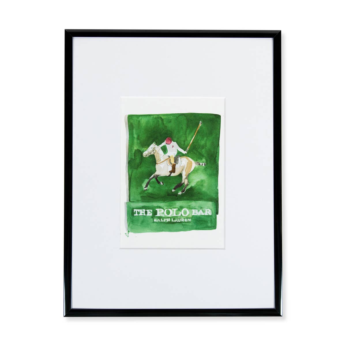 Polo Bar Matchbook Watercolor Print