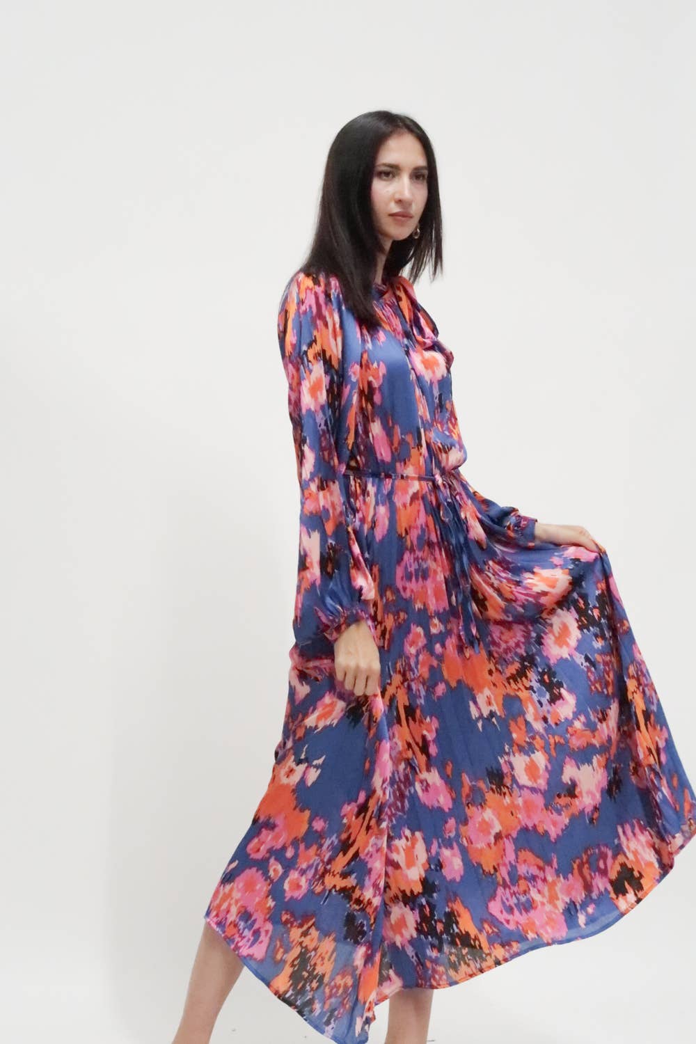 Pleated Maxi Dress