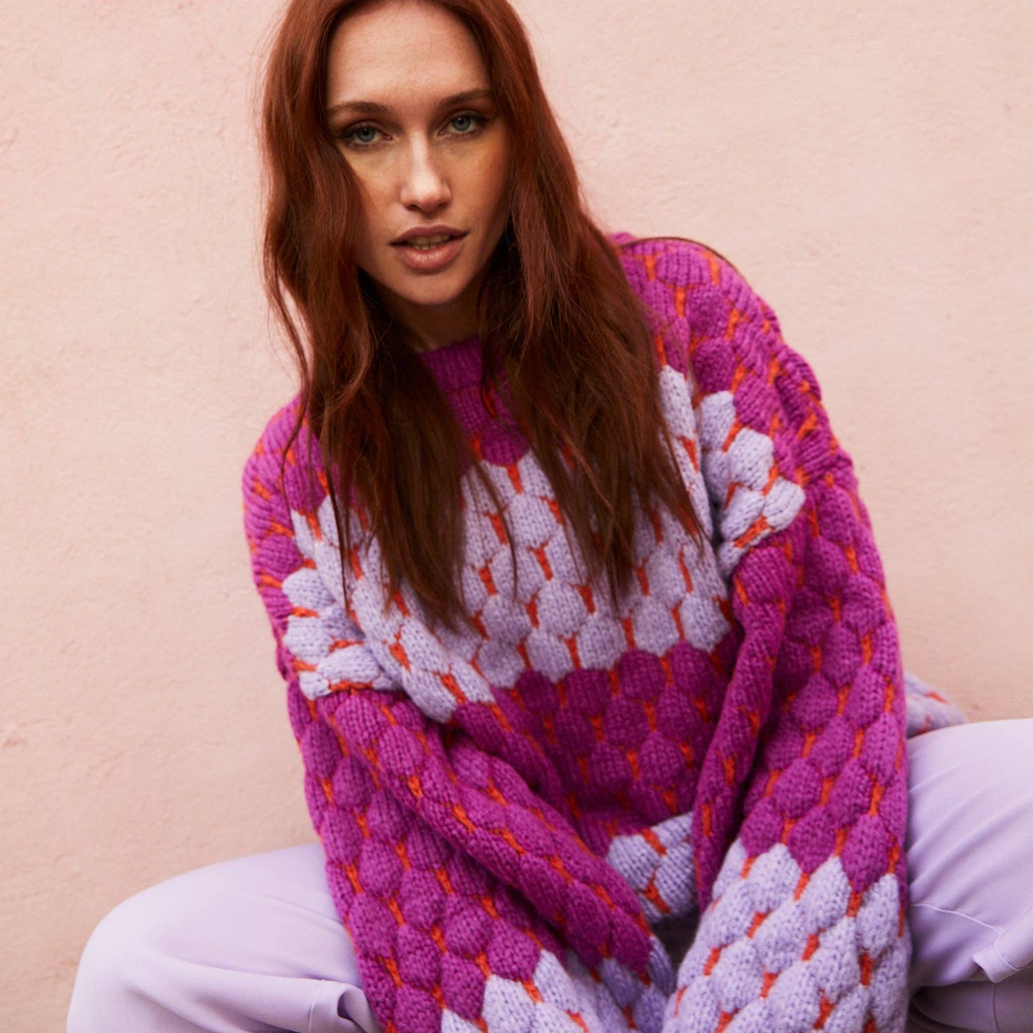 Purple Bubble Sweater