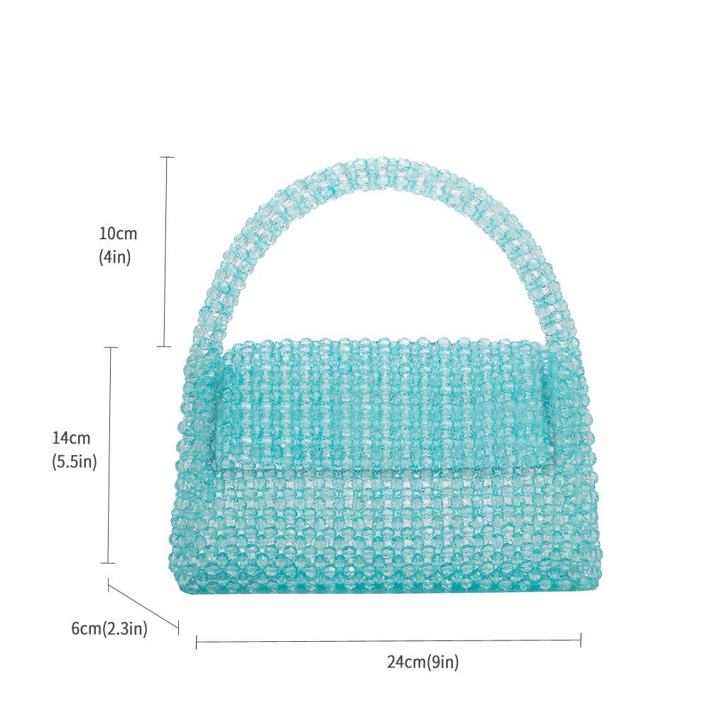 Beaded Bag in Orchid