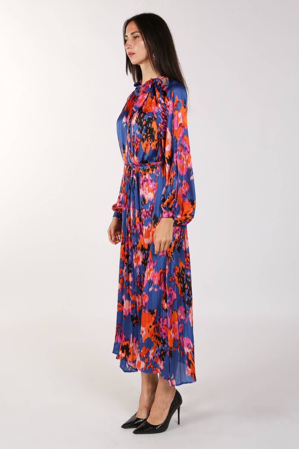 Pleated Maxi Dress