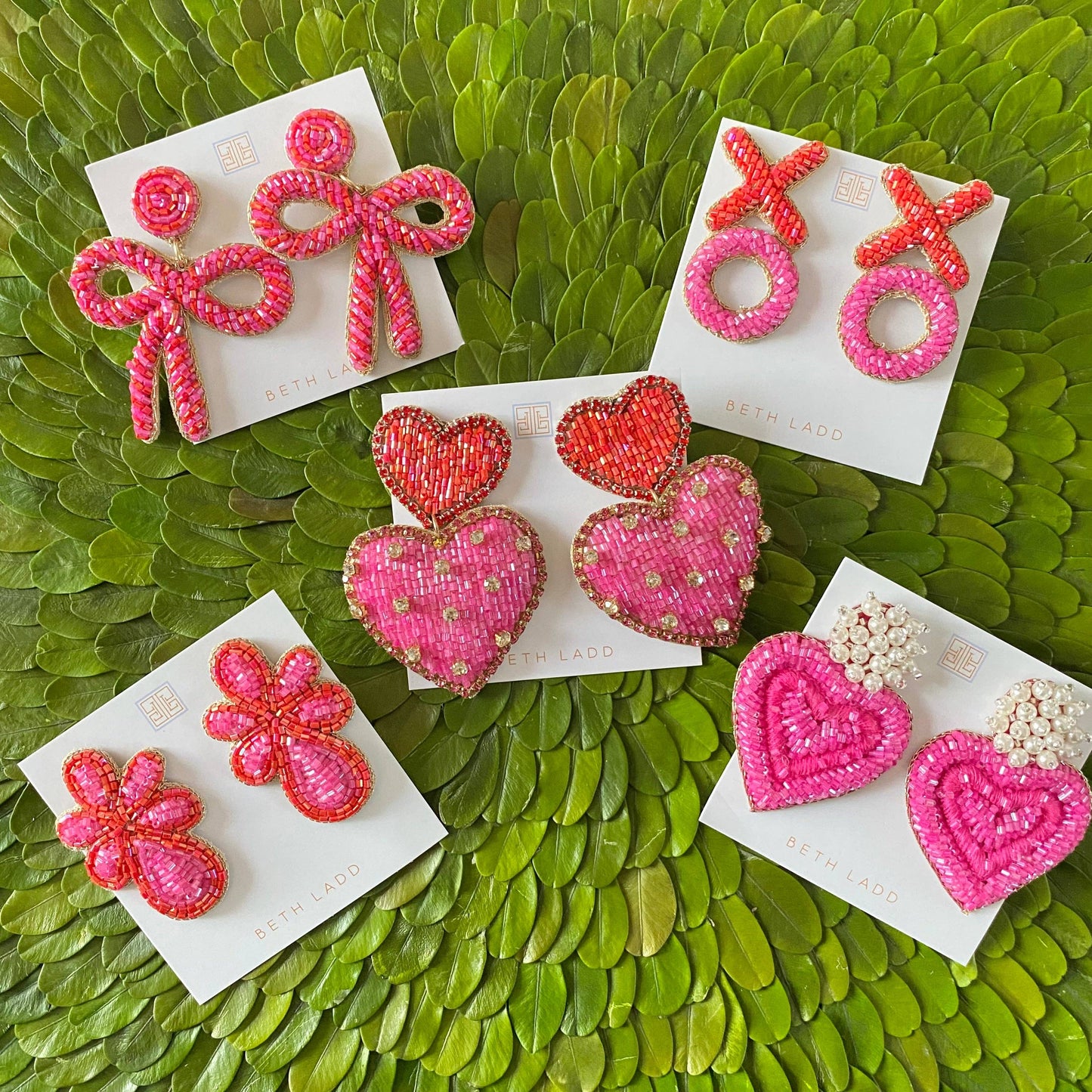 Pink Heart Earrings
