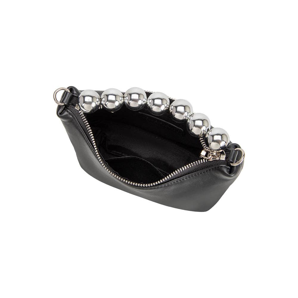 Recycled Vegan Crossbody Bag - Black