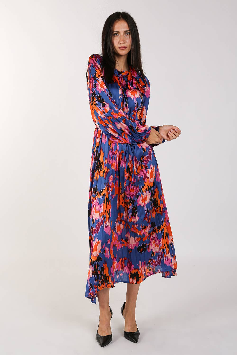 Pleated Maxi Dress