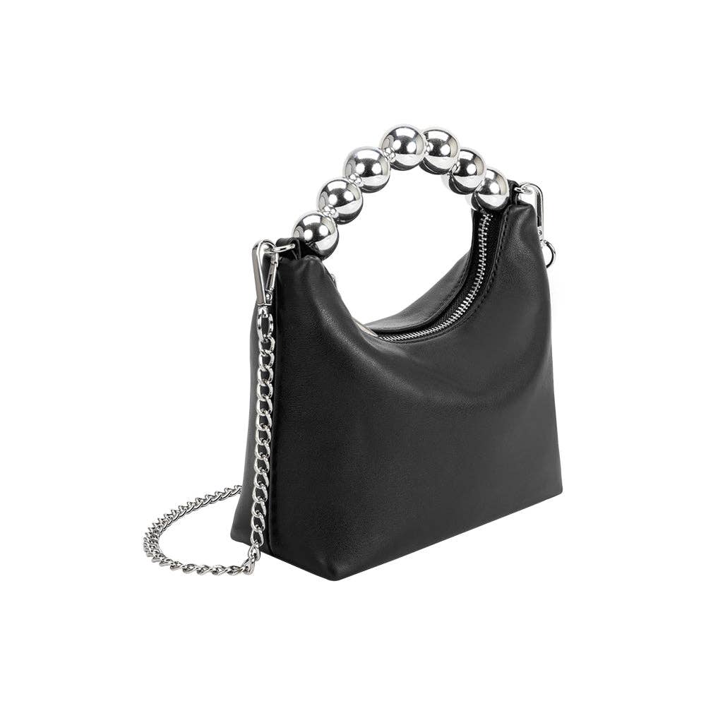 Recycled Vegan Crossbody Bag - Black