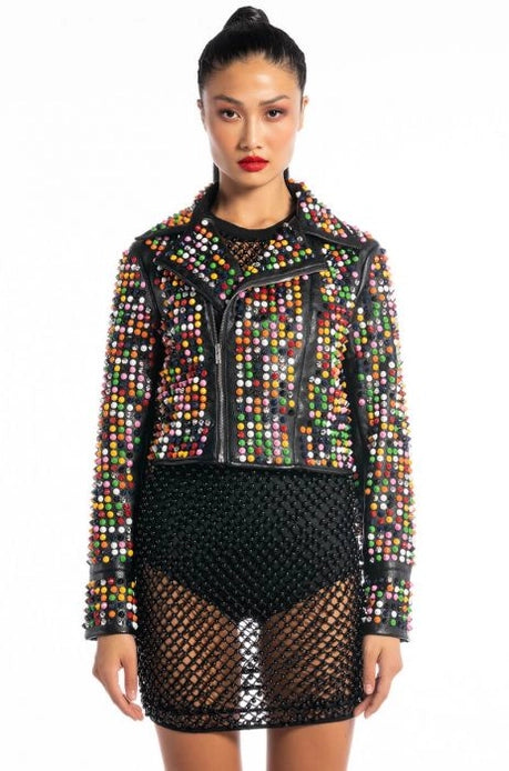 Studded Moto Jacket