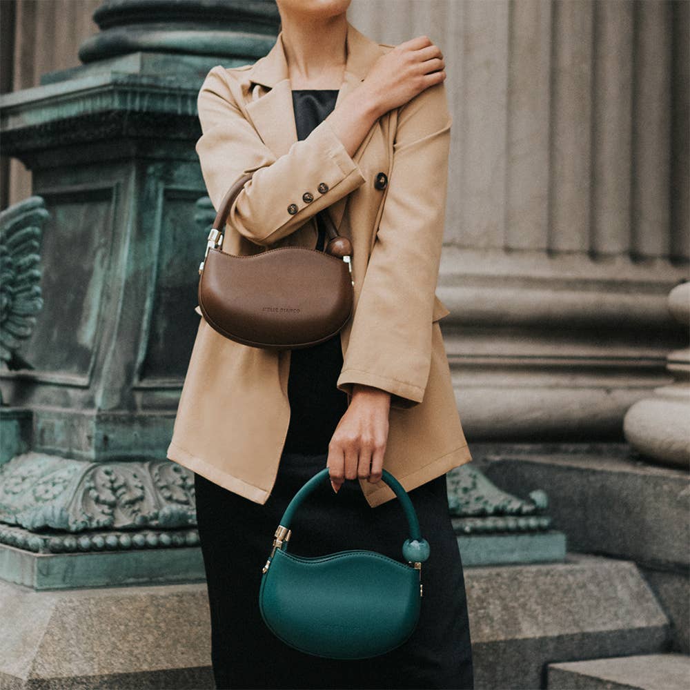 Recycled Vegan Crossbody in Jade