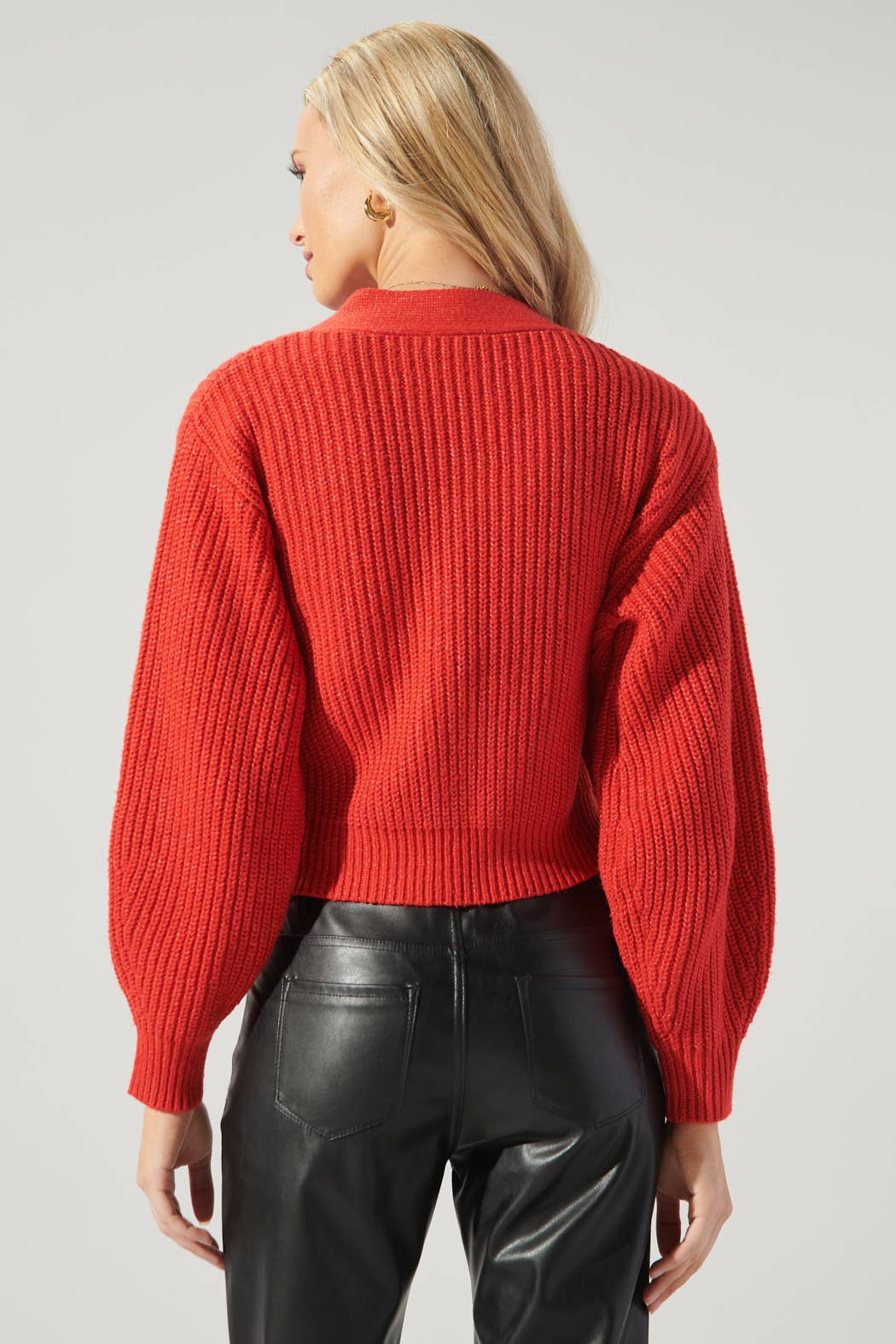 Cropped Wrap Sweater
