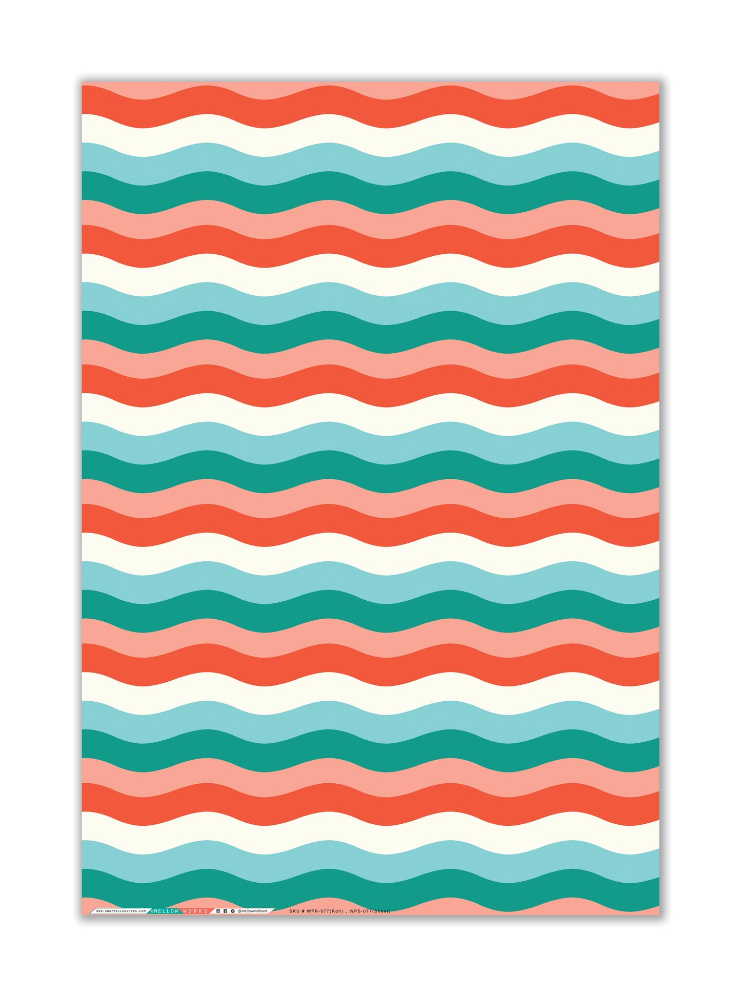 Retro Wave Wrapping Paper