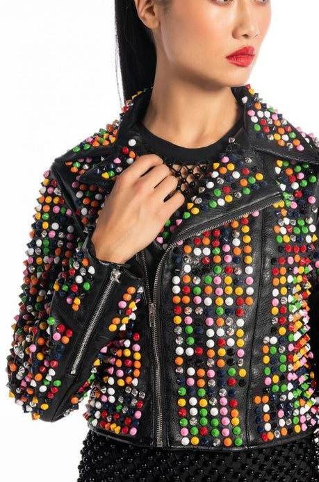Studded Moto Jacket