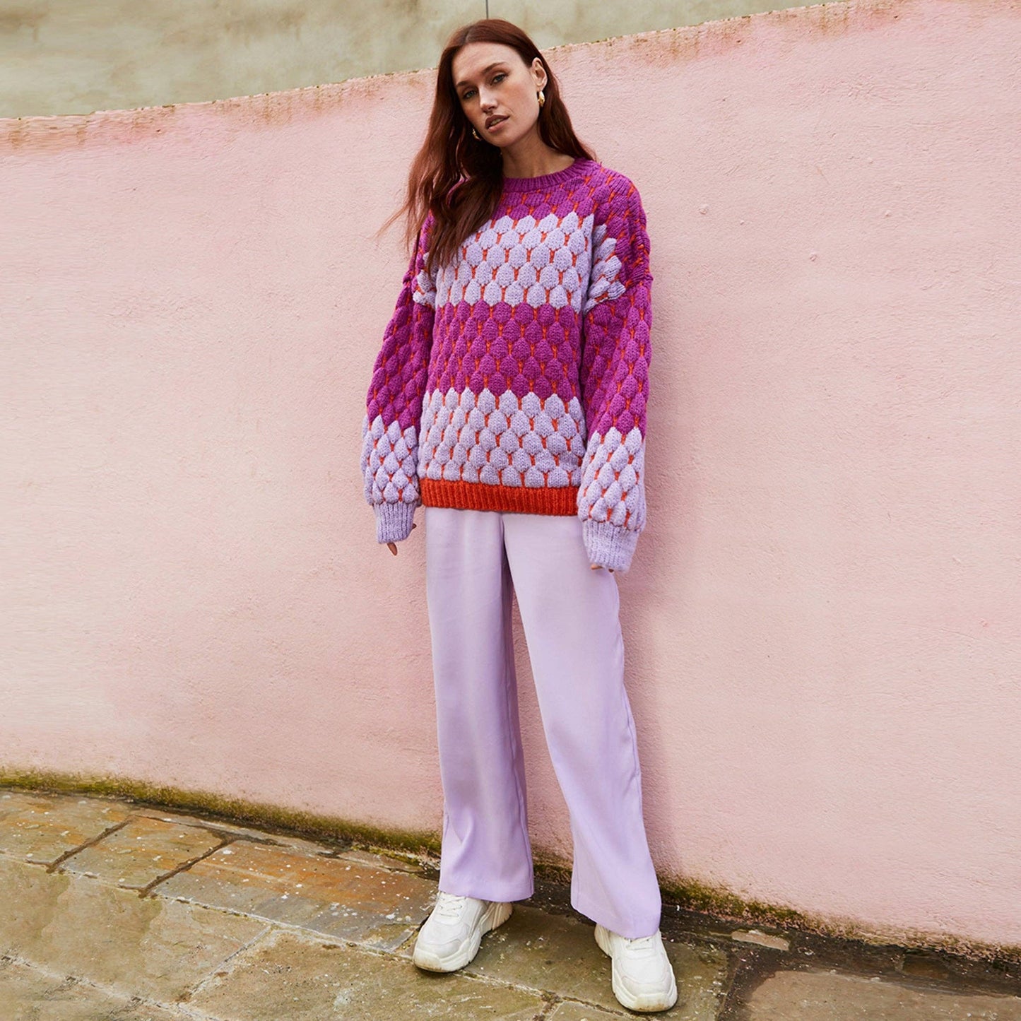 Purple Bubble Sweater