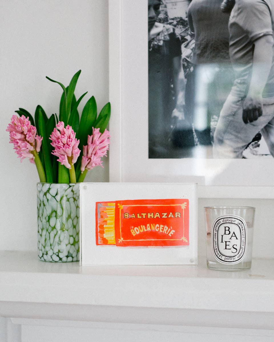 Balthazar Matchbook Watercolor Print