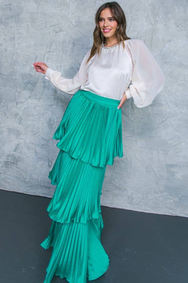 Tiered Maxi Skirt