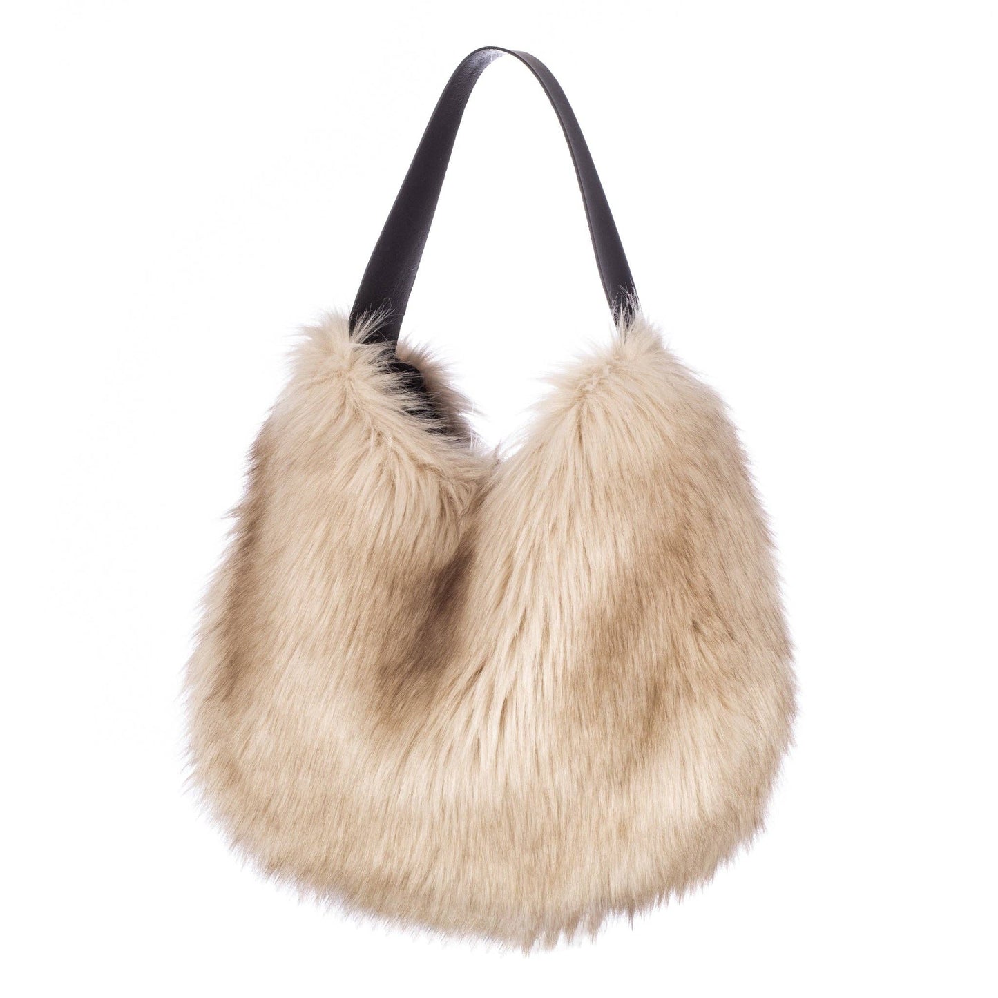 Luxury Faux Fur Slouch Bag