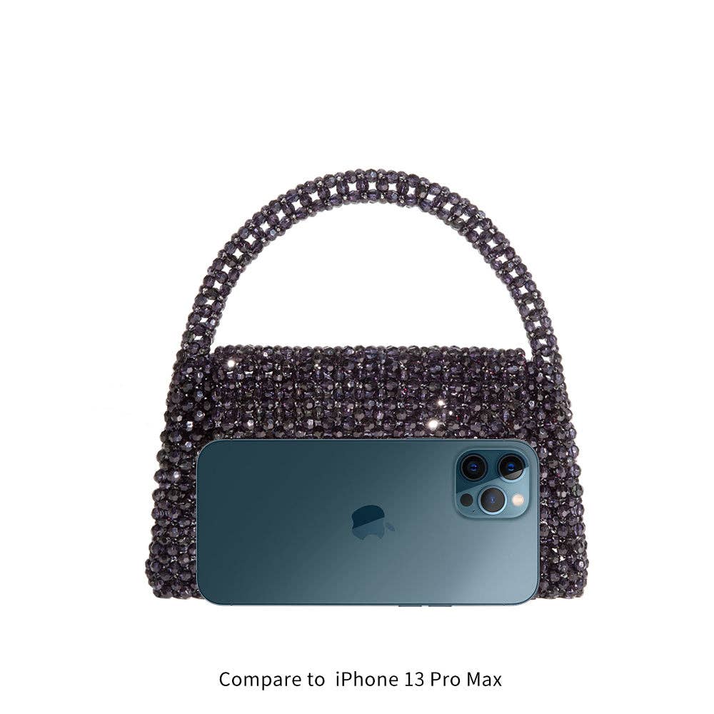 Beaded Bag in Orchid