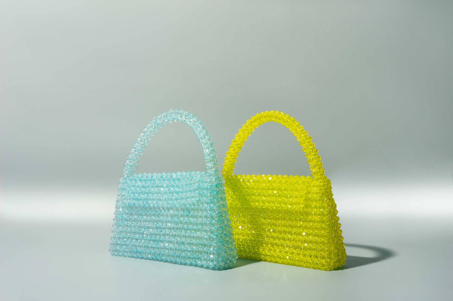 Beaded Bag in Lime