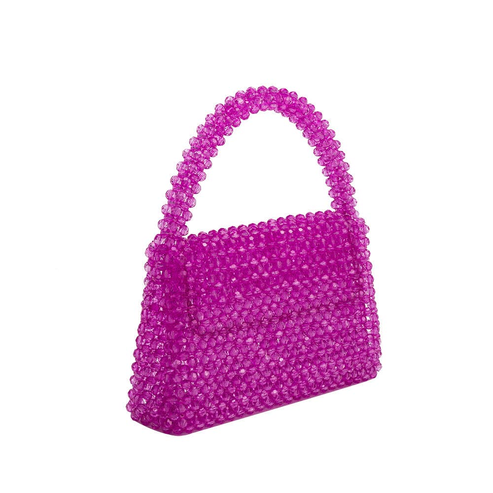 Beaded Bag in Orchid