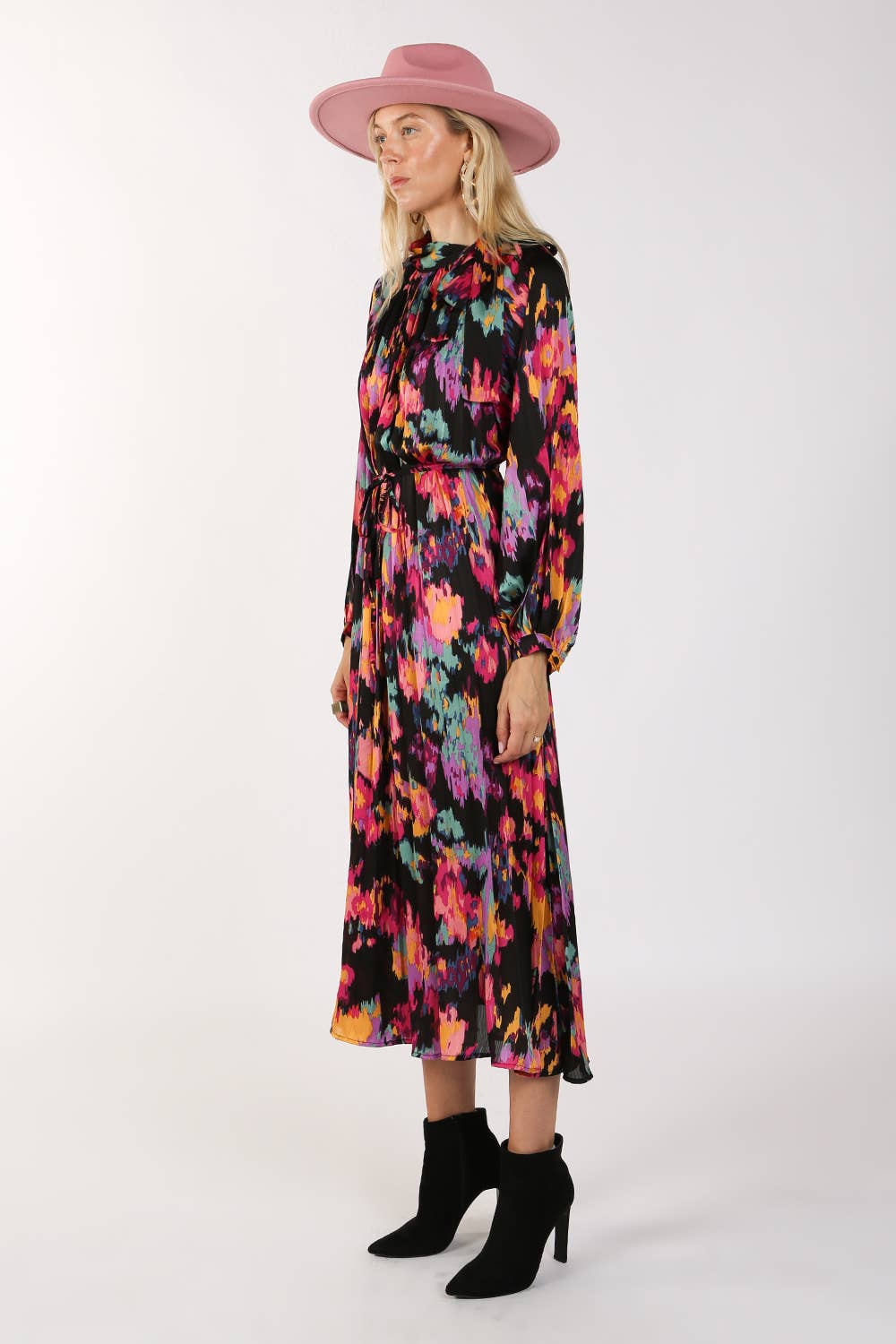 Pleated Maxi Dress