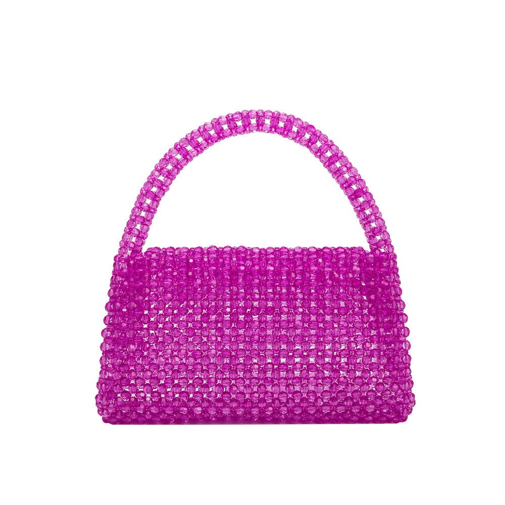 Beaded Bag in Orchid