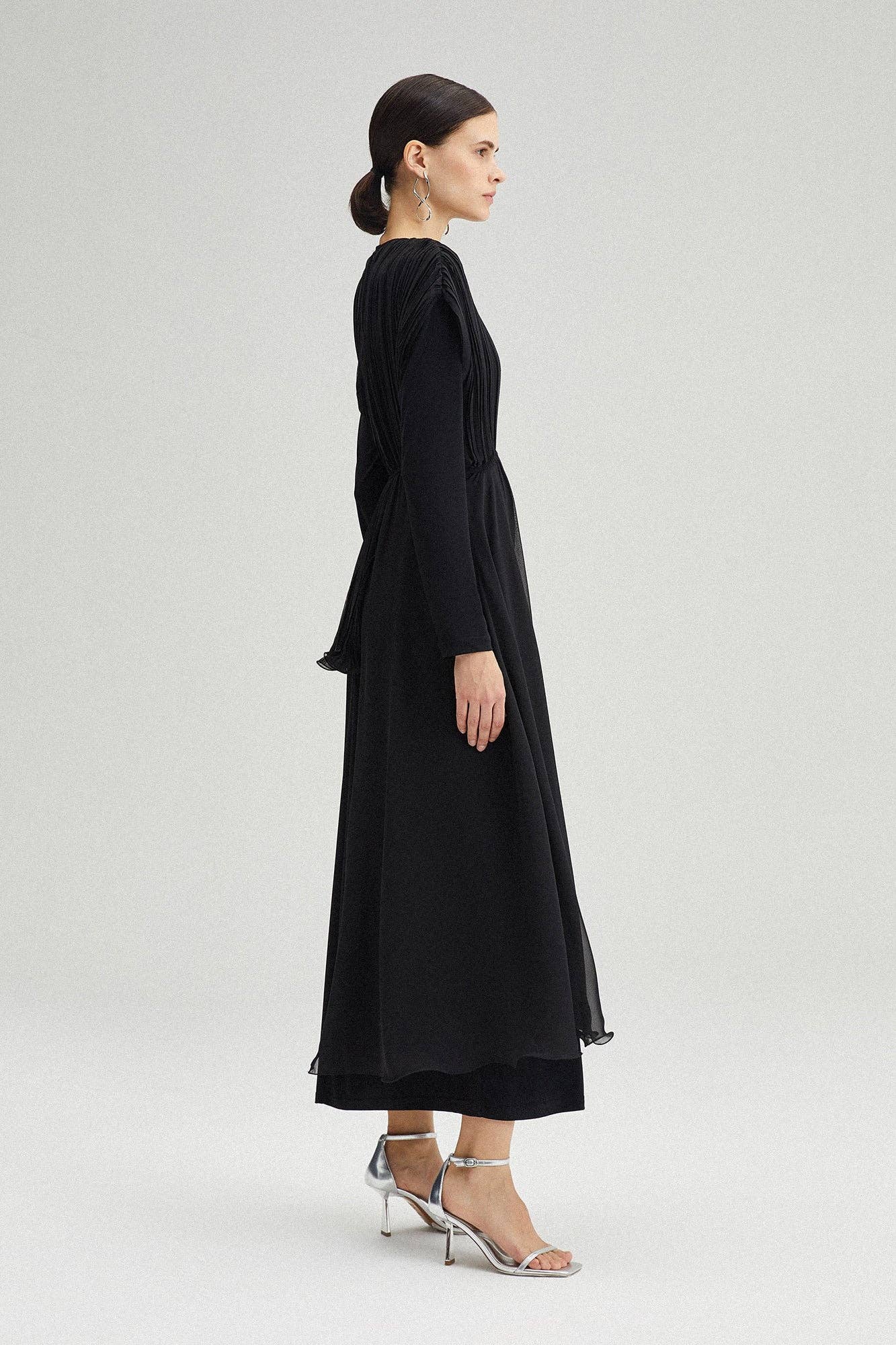 Pleated Chiffon Tunic
