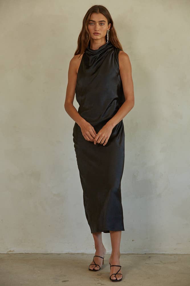 Satin Midi Dress