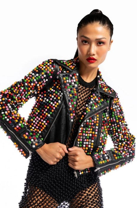 Studded Moto Jacket