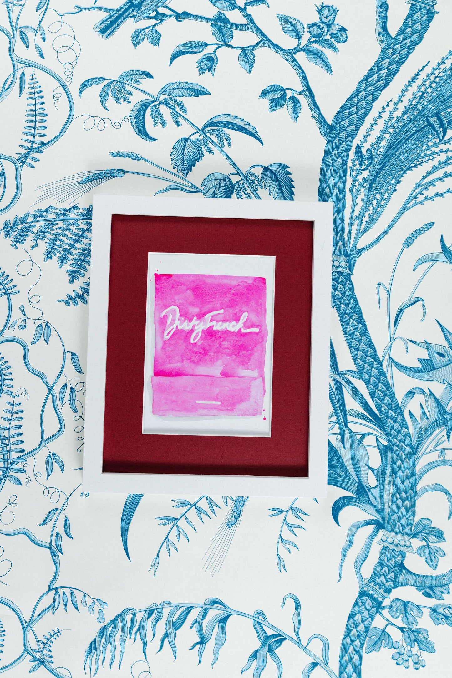 Dirty French Matchbook Watercolor Print