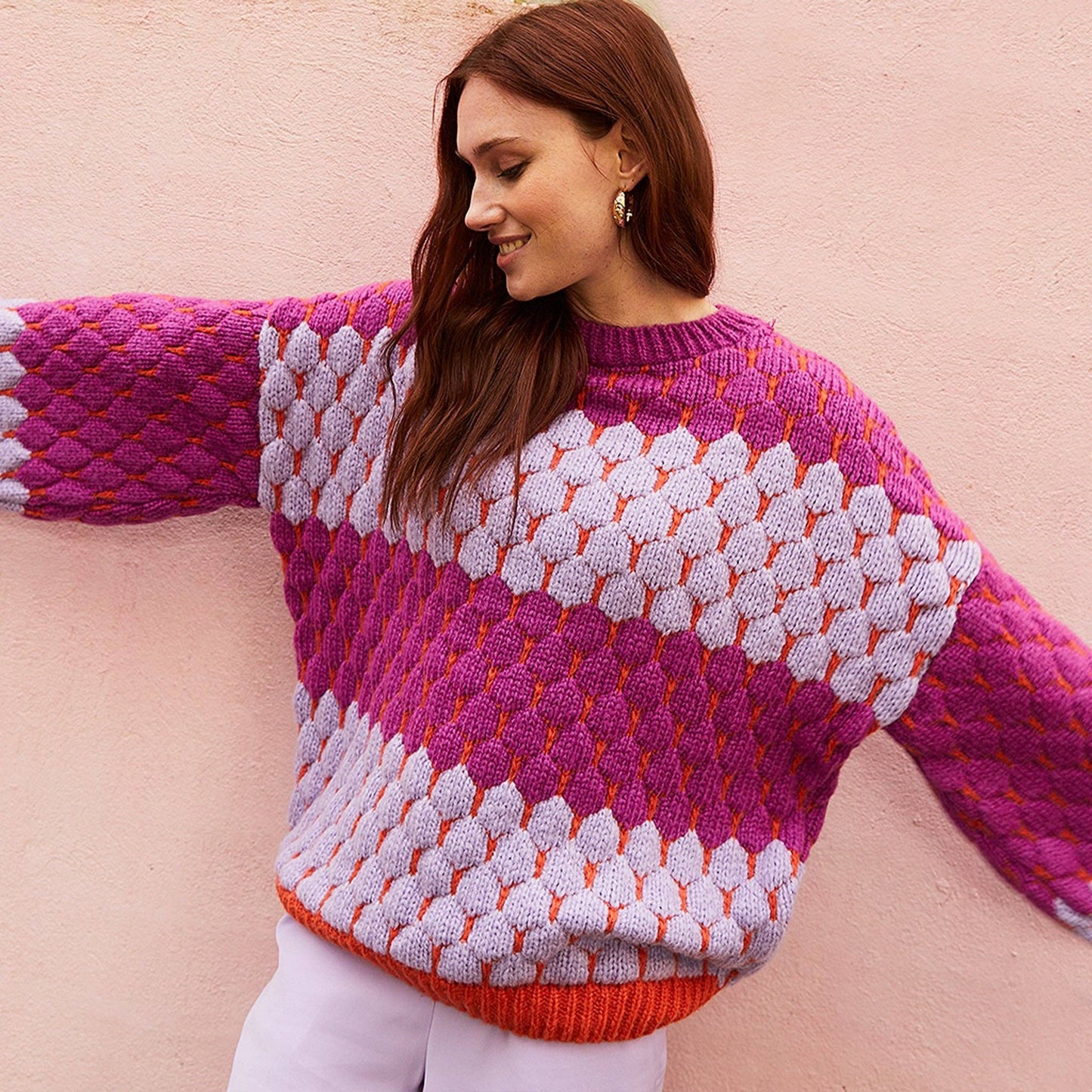 Purple Bubble Sweater