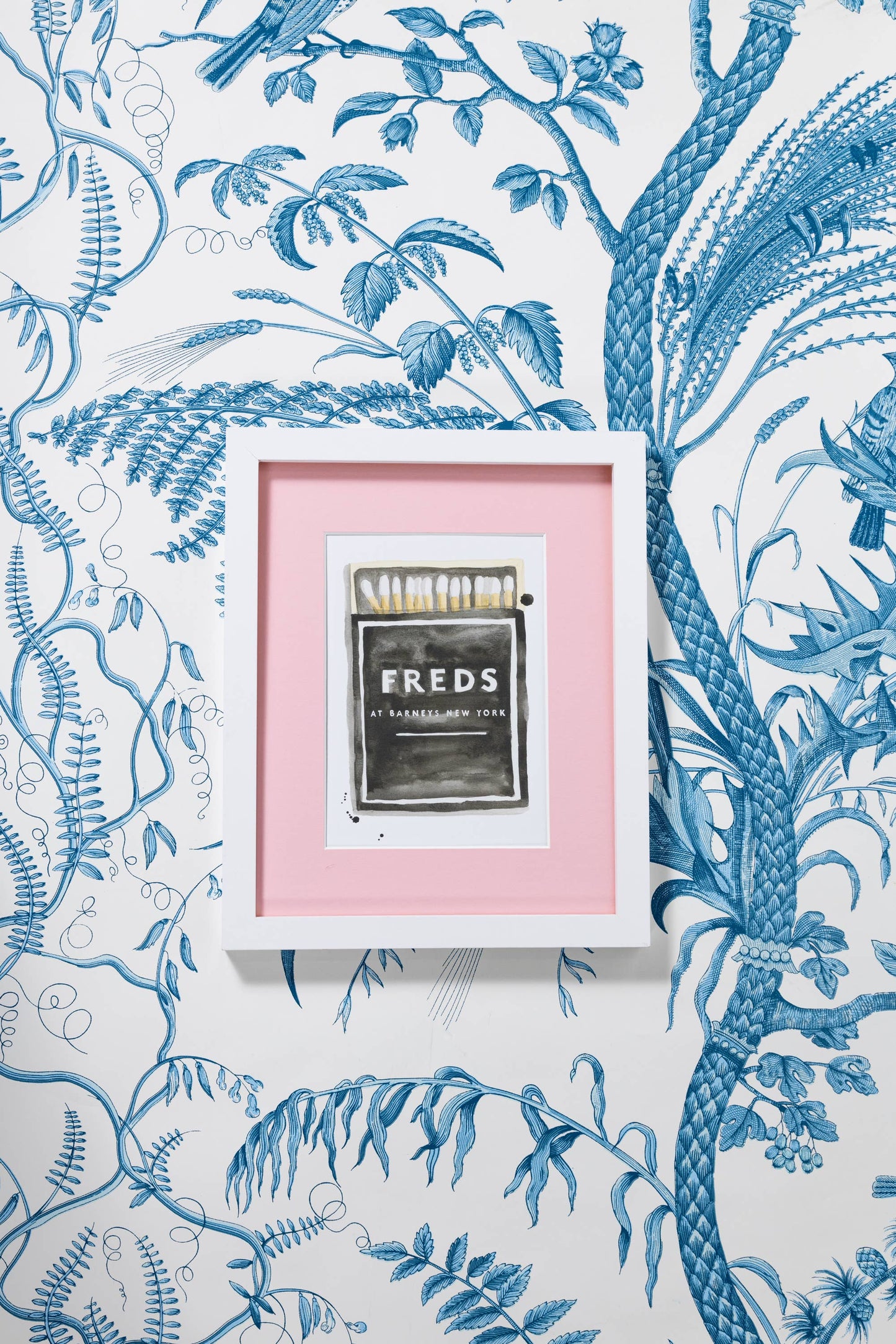 Freds at Barneys NY Matchbook Watercolor Print