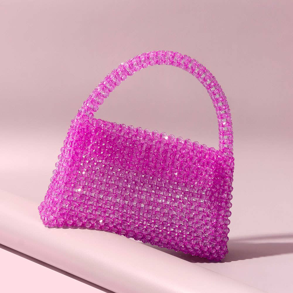 Beaded Bag in Orchid
